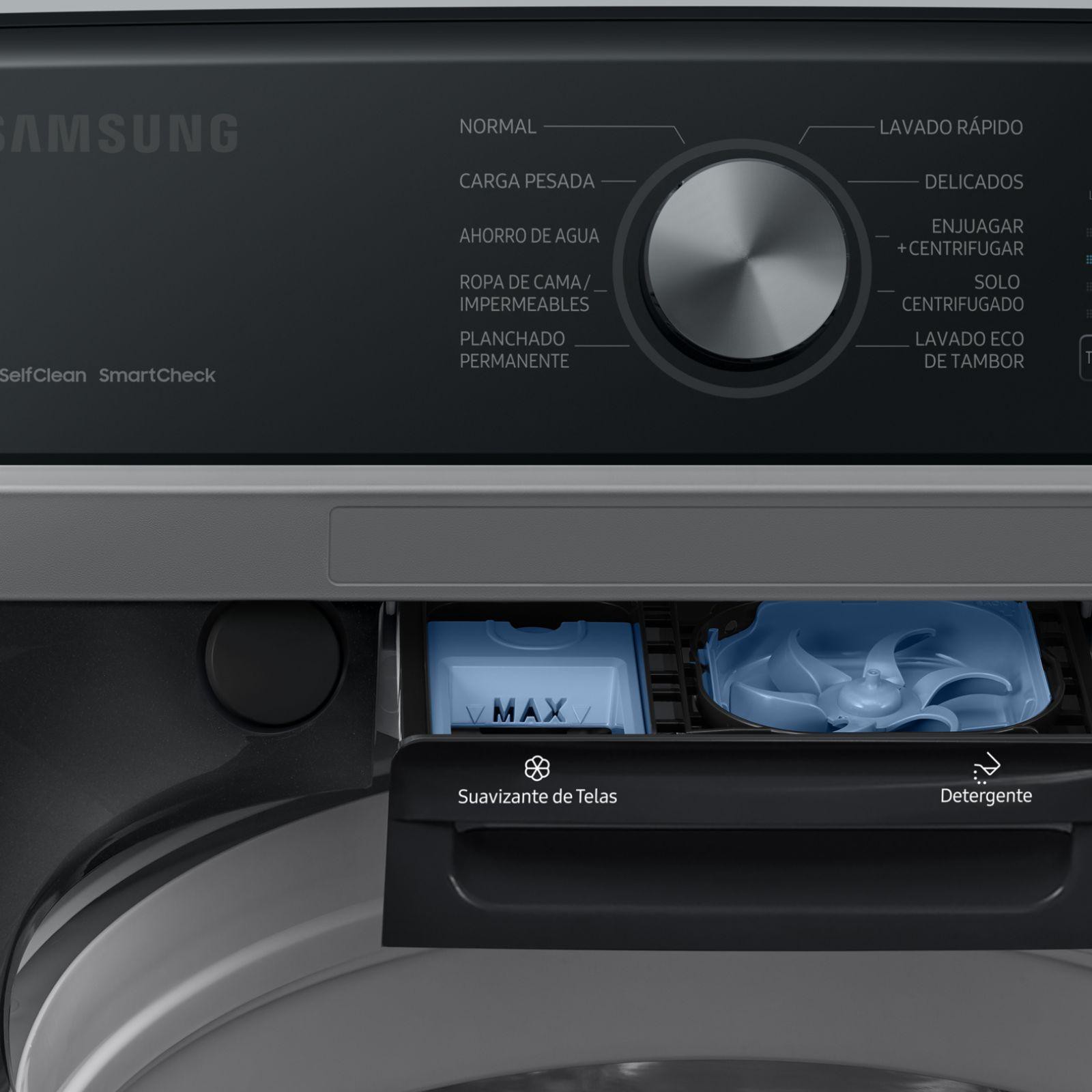 Lavadora Samsung 21 Kilos Carga Superior Negra WA21A3344GV image number null