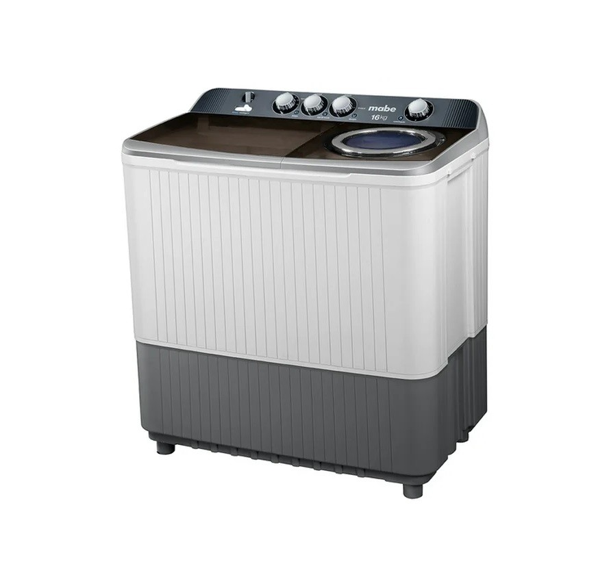 Lavadora Semiautom&aacute;tica Mabe Doble Tina 16 Kilos Blanca LMDX6124HBAB0 image number null