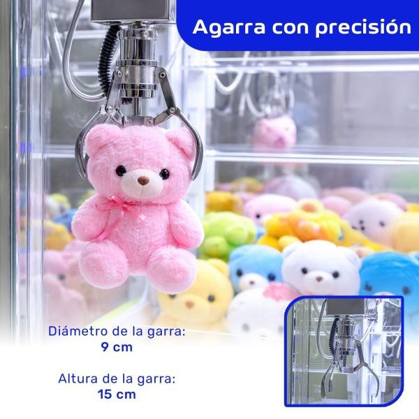 Maquina Garra Atrapa Peluches Audiotek Rosa Arcade Led image number null