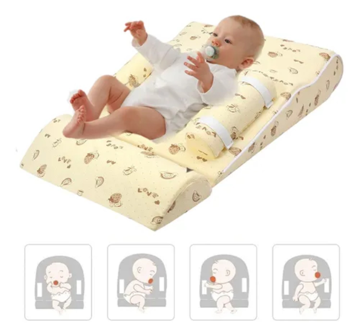 Colch&oacute;n Infantil Soporte Para Cuna Amarillo image number null