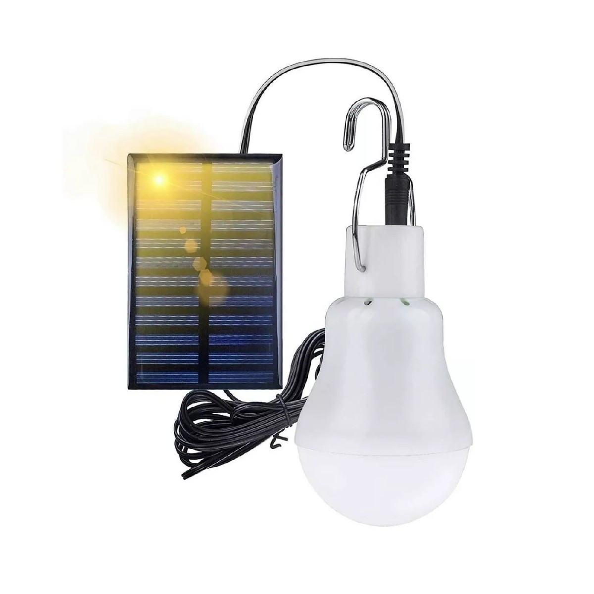 Bombilla De Luz Solar Tipo Gancho 110lumen 3w . image number null