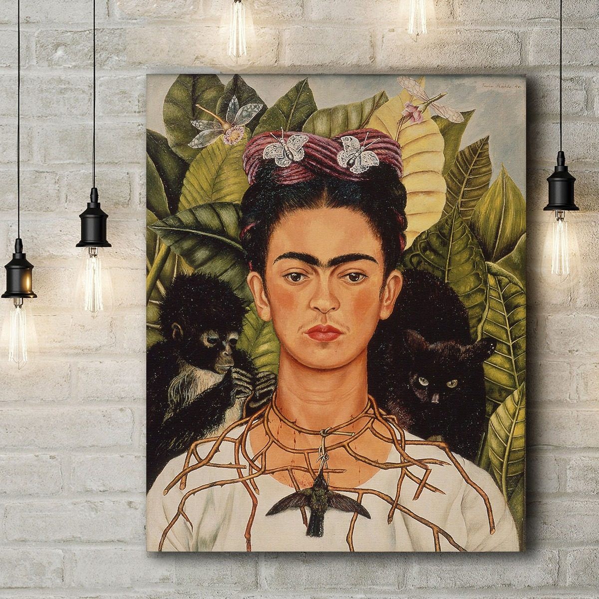 Frida Kahlo Pinturas En Lienzo Canvas Bastidor Calidad Museo image number null
