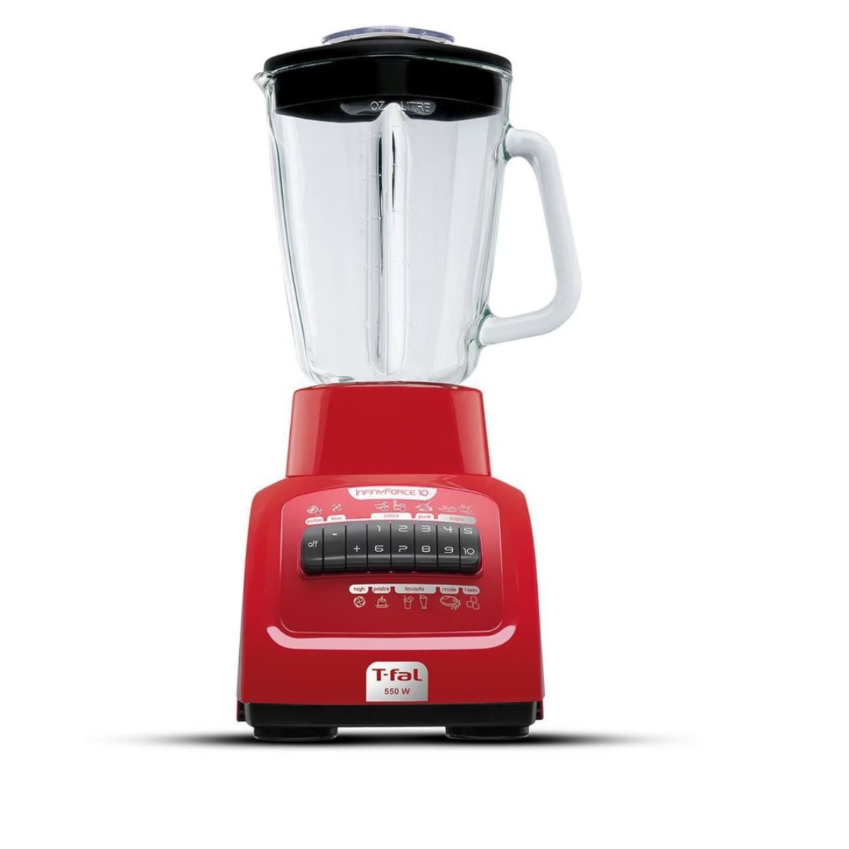 LICUADORA T-FAL LN8205MX INFINYFORCE 10 VEL VASO VIDRIO ROJO ALBY3 image number null