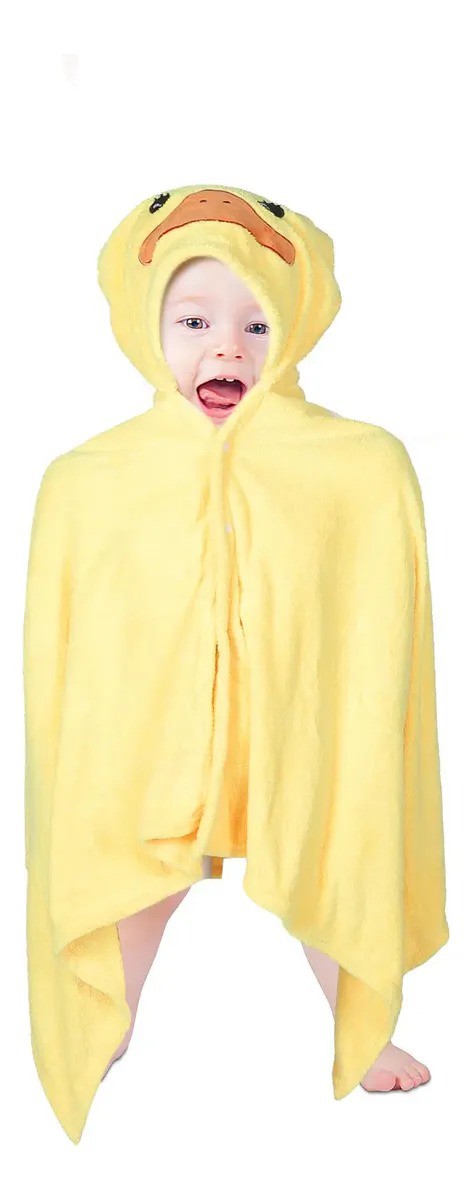 Manta con Capucha de Pato Amarillo image number null