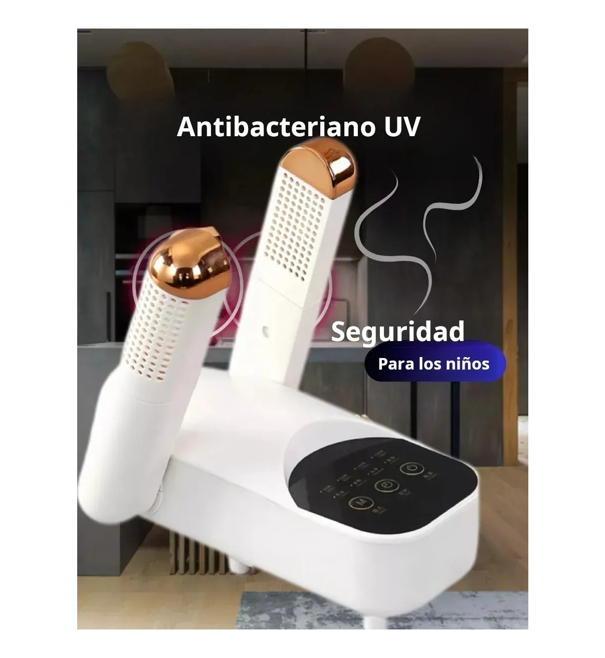Secador El&eacute;ctrico De Zapato Ozono Desodorizaci&oacute; Telesc&oacute;pico blanco Bloosom image number null