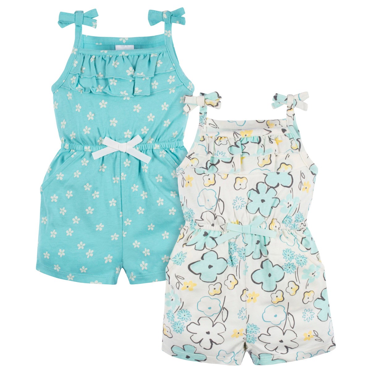 Romper Gerber beb&eacute; set 2 piezas azul c&oacute;modo algod&oacute;n image number null
