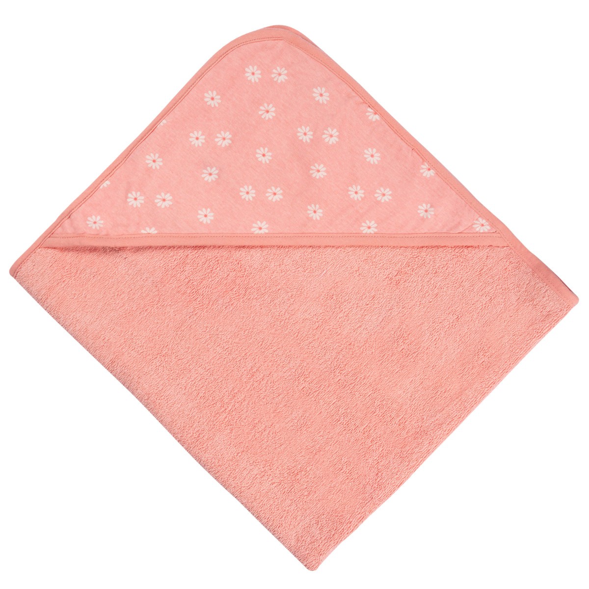 Set 2 toallas beb&eacute; Gerber con capucha rosa 66&times;76 cm algod&oacute;n image number null