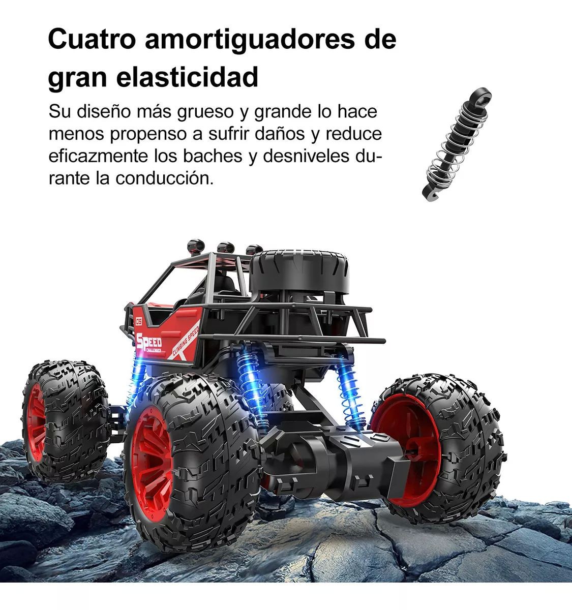 Carros Control Remoto Escalada Juguetes Para Ni&ntilde;os + 2 Pilas color NEGRO. image number null
