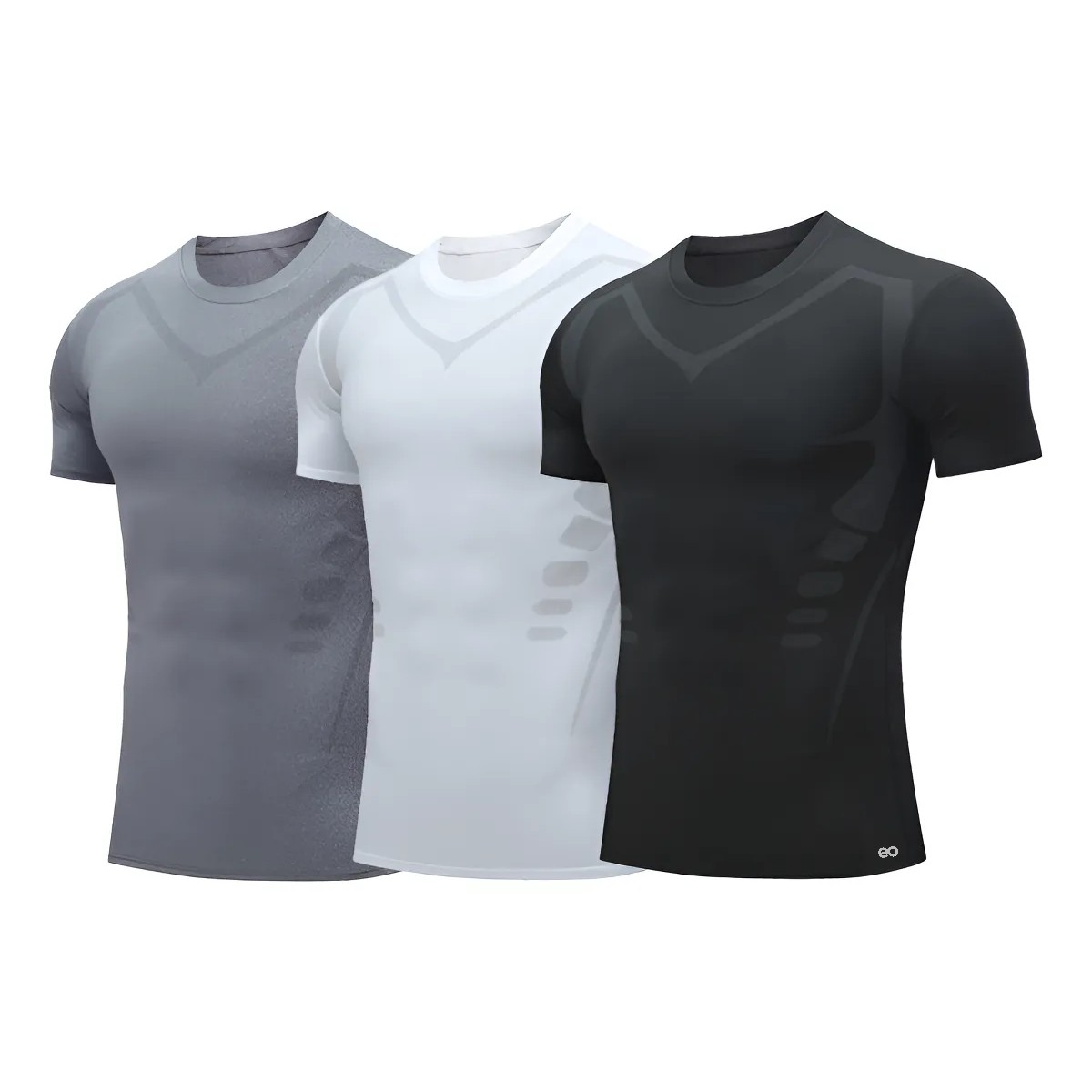 3pc Playera Compresi&oacute;n De Deportivas Ejercicio Rapido Secado Talla: 2XG image number null