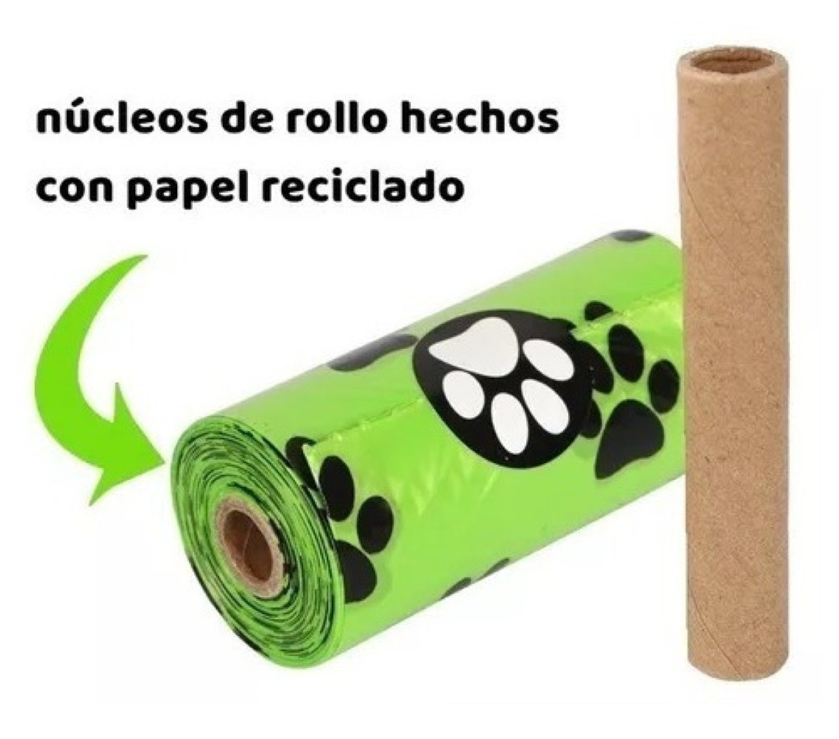 300 Bolsas Para Popo Perro Biodegradables Con Dispensador L Verde image number null