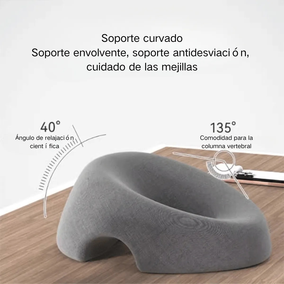 Almohada Masaje Boca Abajo Coj&iacute;n Facial Para Reposacabezas image number null