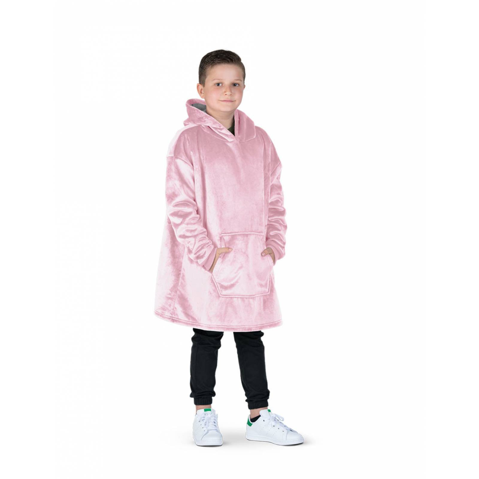 Sudadera Cobija Con Capucha Y Borrega Para Ni&ntilde;o - Rosa ESQUIMAL image number null
