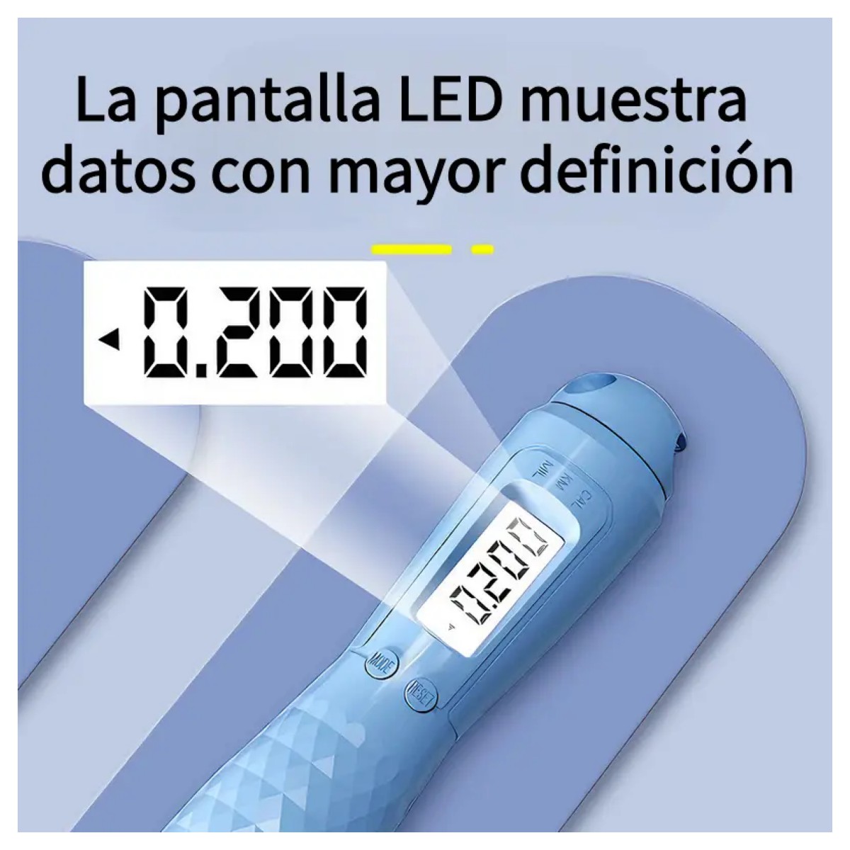 Cuerda De Saltar Electr&oacute;nica Con Contador Led Azul claro image number null