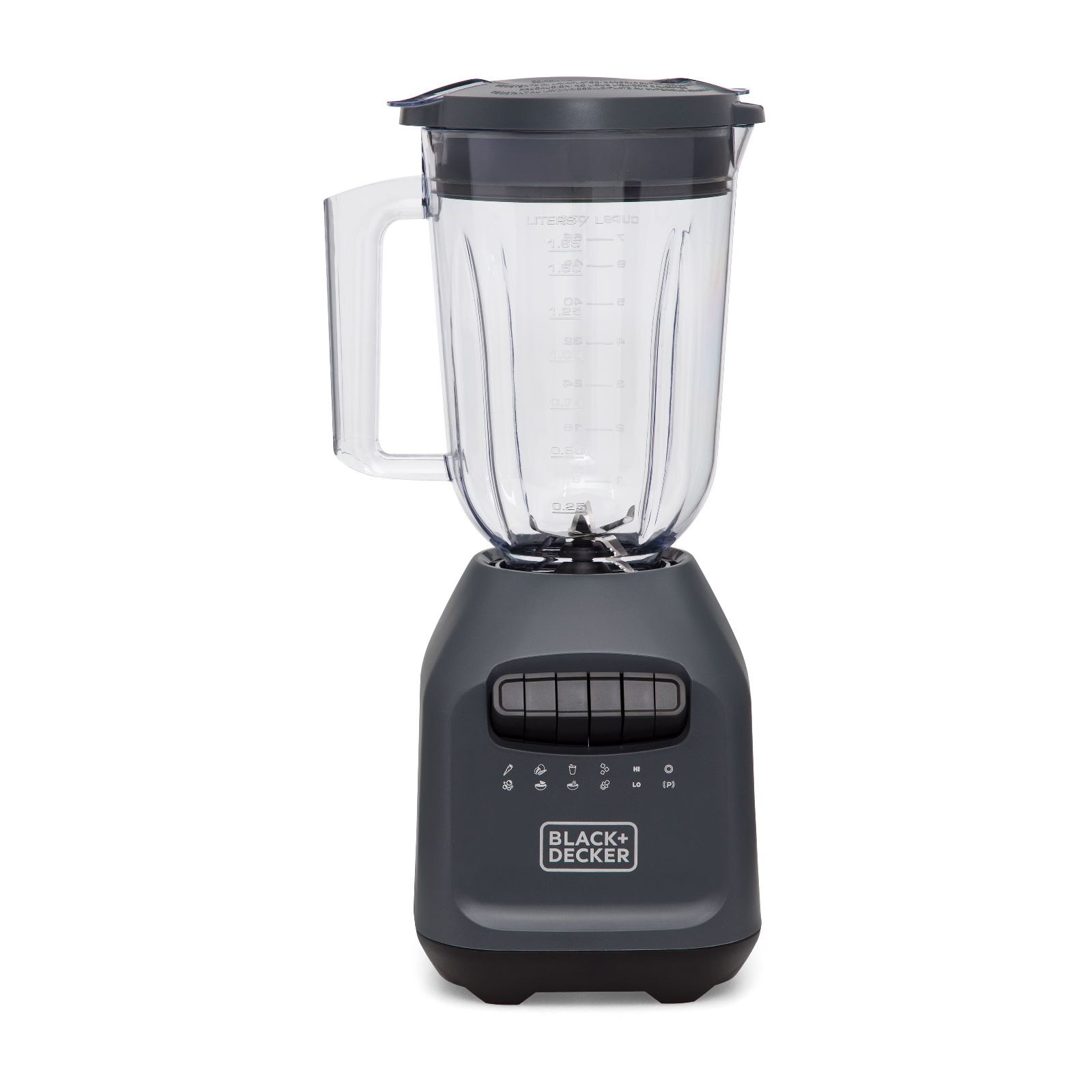 Licuadora Black+Decker IceCrush Vaso de Pl&aacute;stico 1.65 Litros Gris BL2209PB-LA image number null