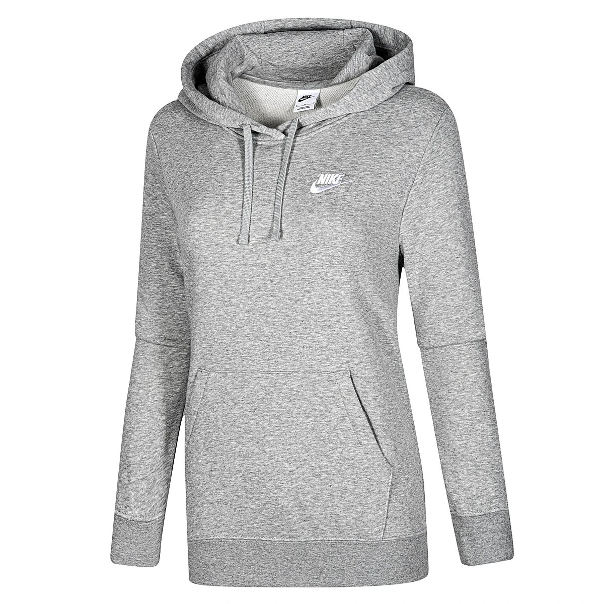 ROPA SUDADERA URBANA MUJER NIKE W NSW Club Fleece Std P/O Hdy GRIS image number null