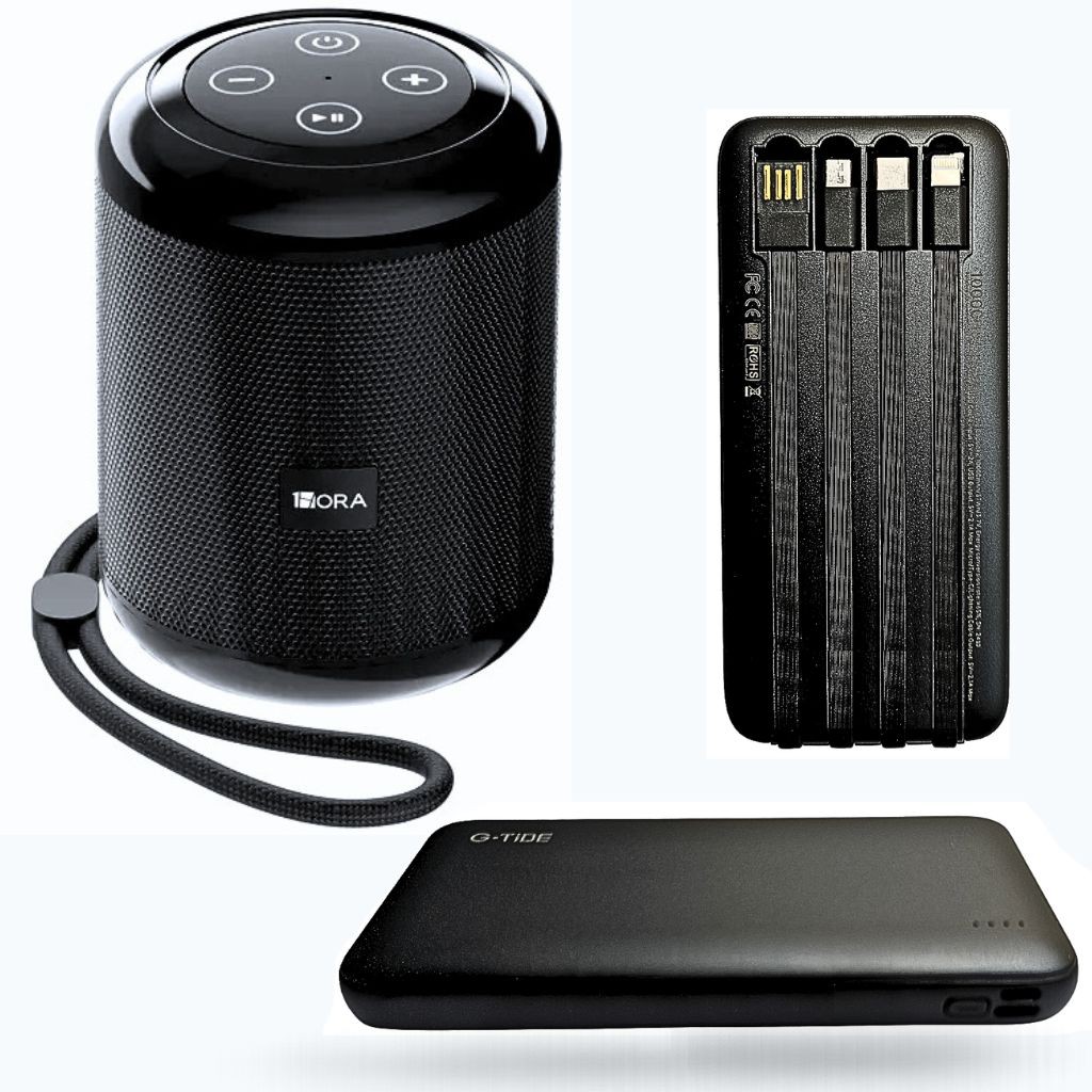 Bocina 1HORA BOC062 con Powerbank G-Tide P1 10 000 mHa image number null