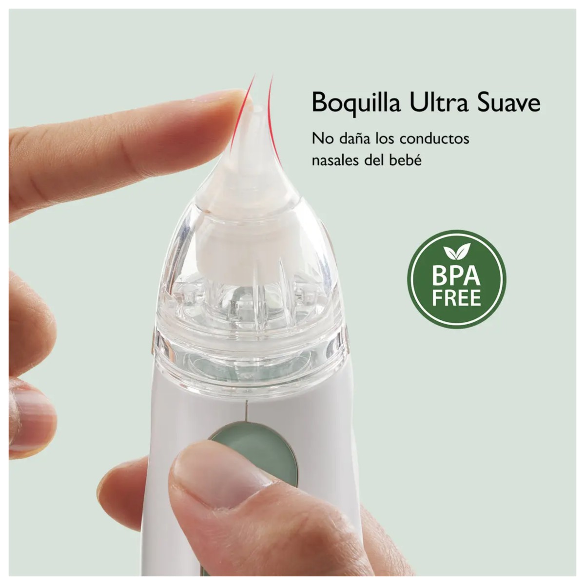 Aspirador Nasal El&eacute;ctrico para Beb&eacute;s Port&aacute;til Verde image number null