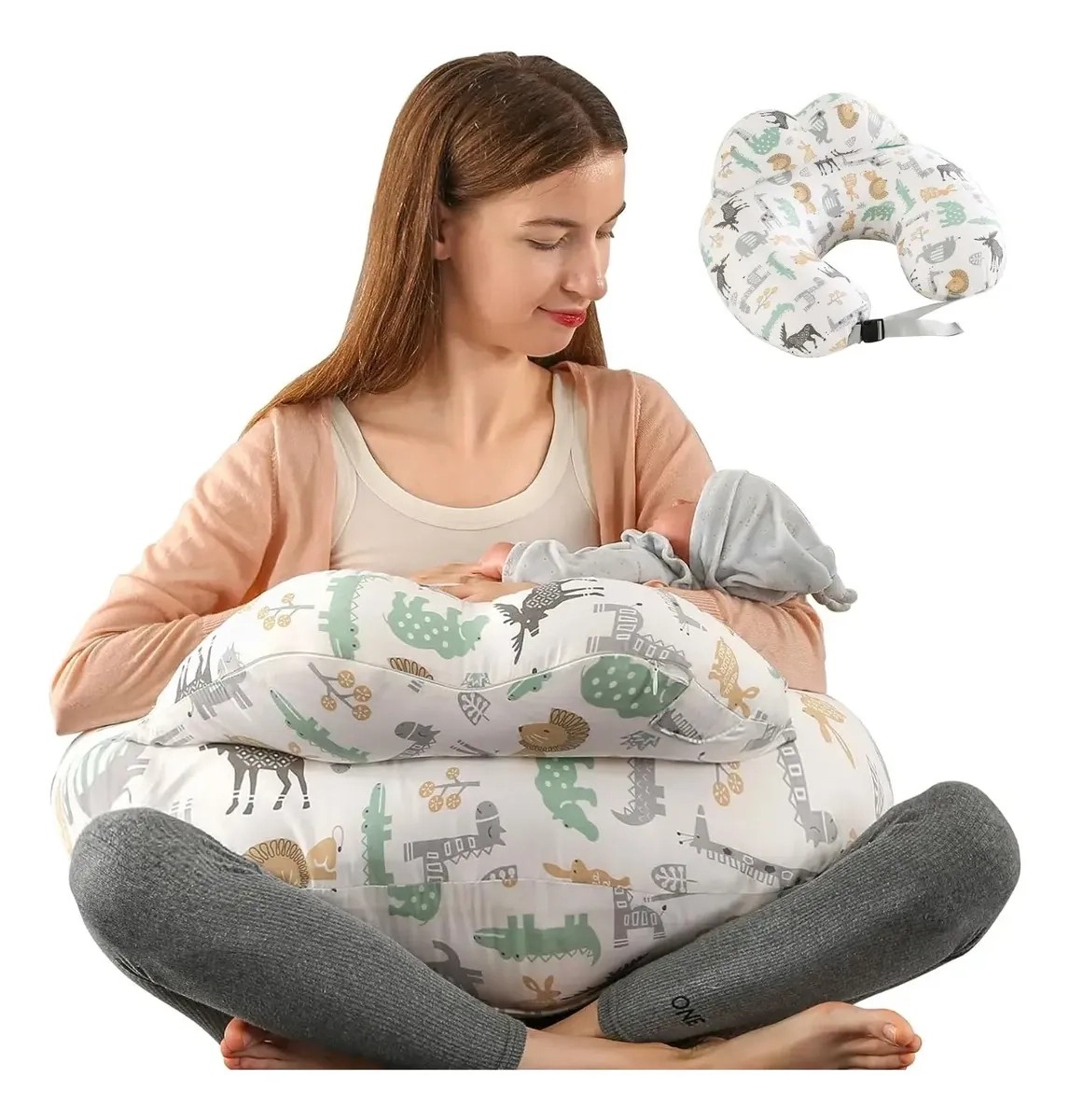 Almohada Cojin De Lactancia Para Beb&eacute; Amamantar Antirreflujo image number null