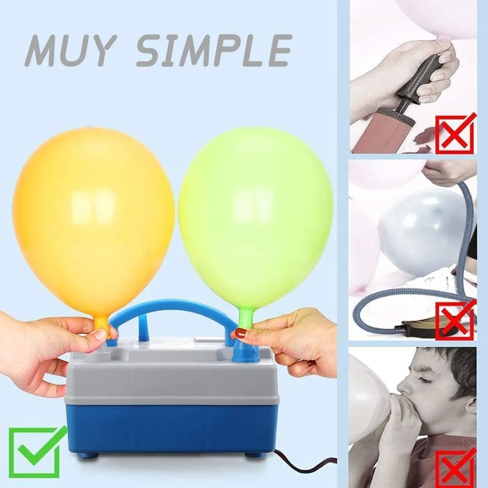 Bomba Electrica Para Inflar Globos Azul image number null