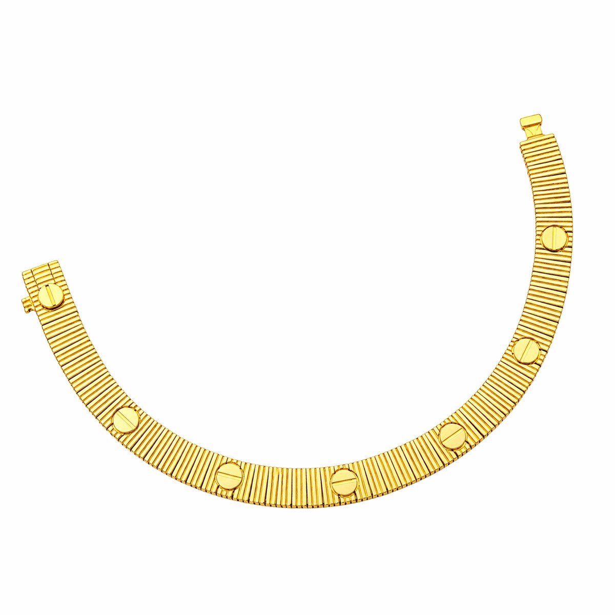 PULSO VARIADO 16.8 CM CALIBRE 6 MM ORO DORADO 14K CAJA CARTIER image number null