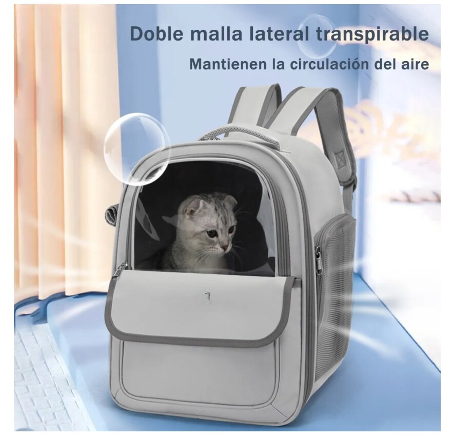 Mochila Transportadora Para Perros Gatos Mascotas Peque&ntilde;a image number null