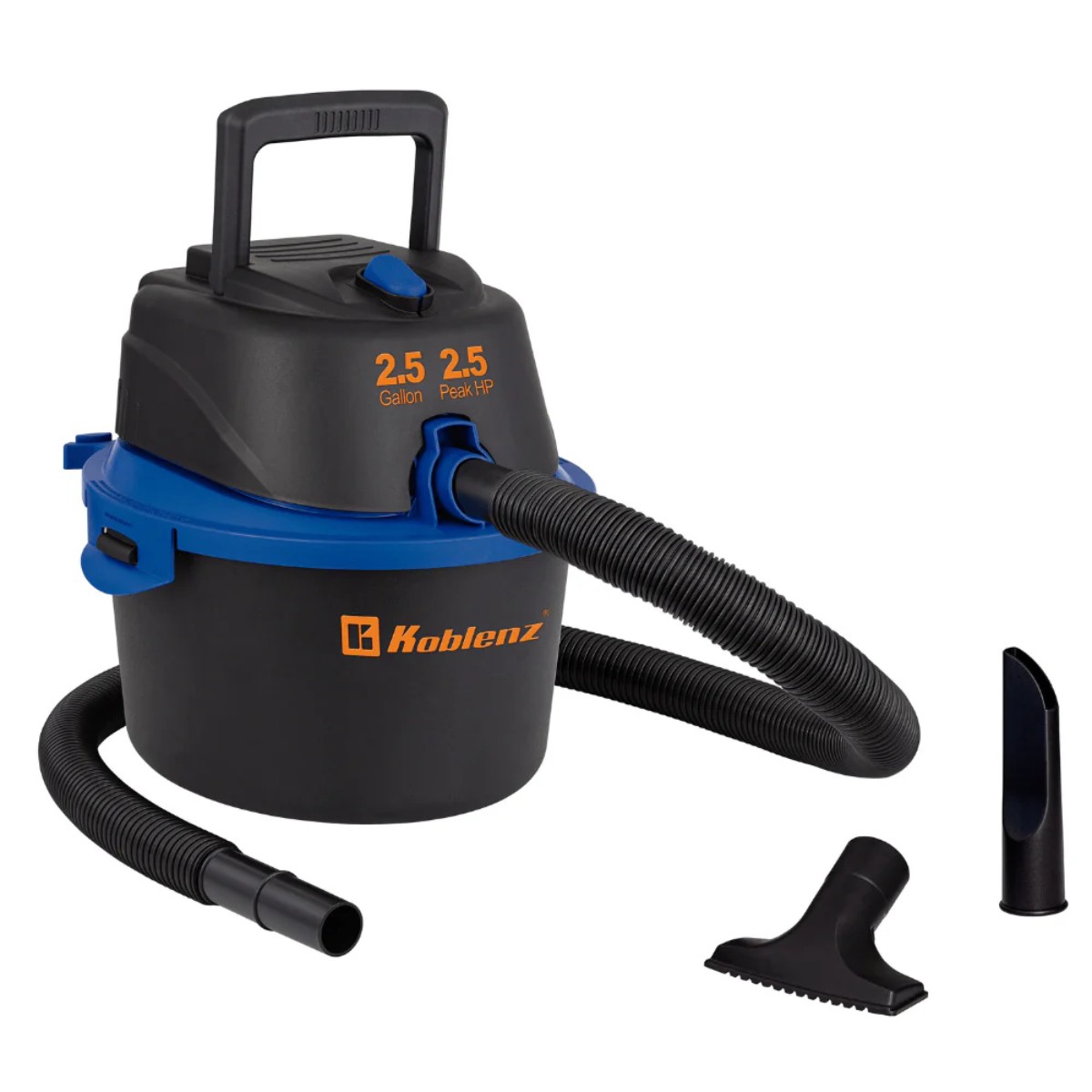 Aspiradora Koblenz WD-2.5 MA 2.5 Galones Negro/Azul + Bolsa de Vacio P/Almacenar de Regalo ENDY image number null