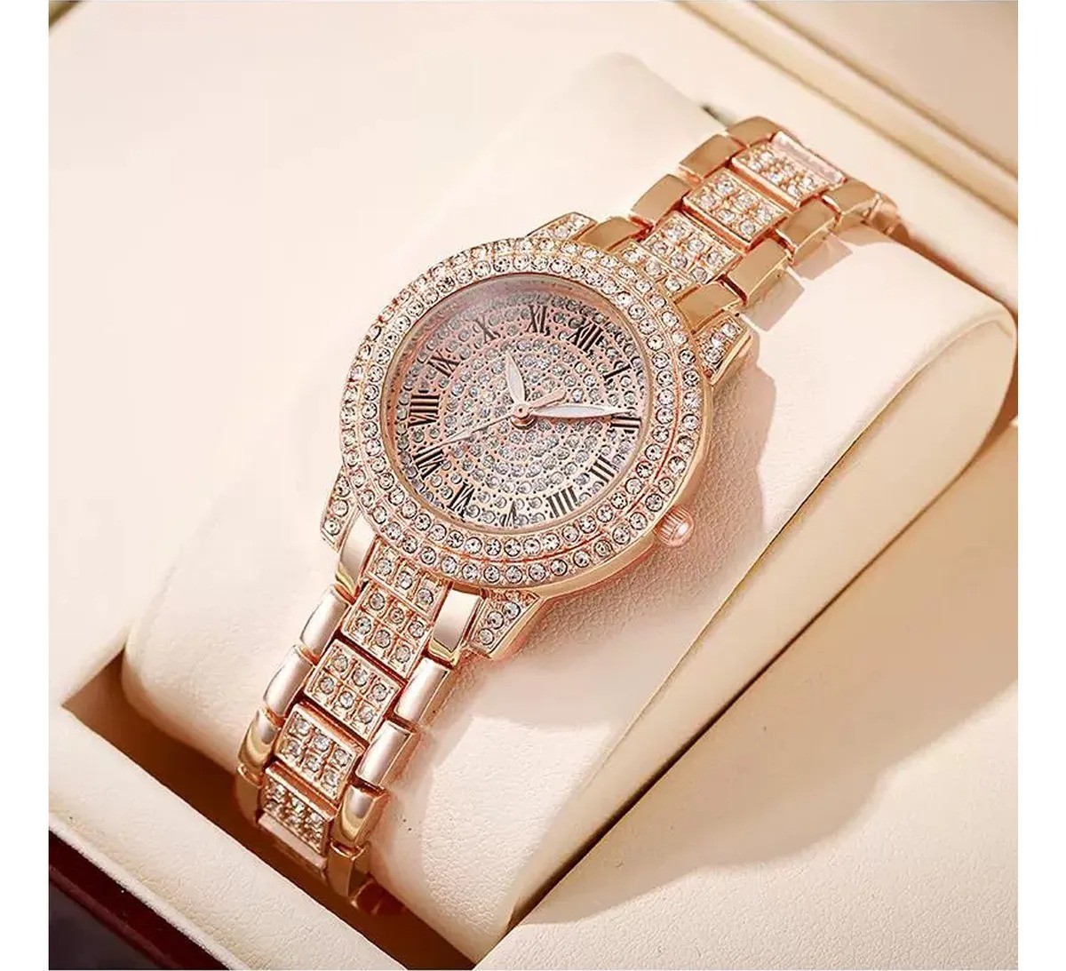 Reloj De Cuarzo Para Mujer, Reloj De Pulsera Con Dia Correa image number null