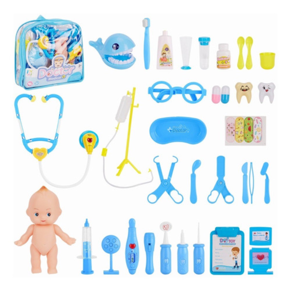 Set Utensilios De Doctor Enfermera 39 pzs Para Ni&ntilde;as image number null