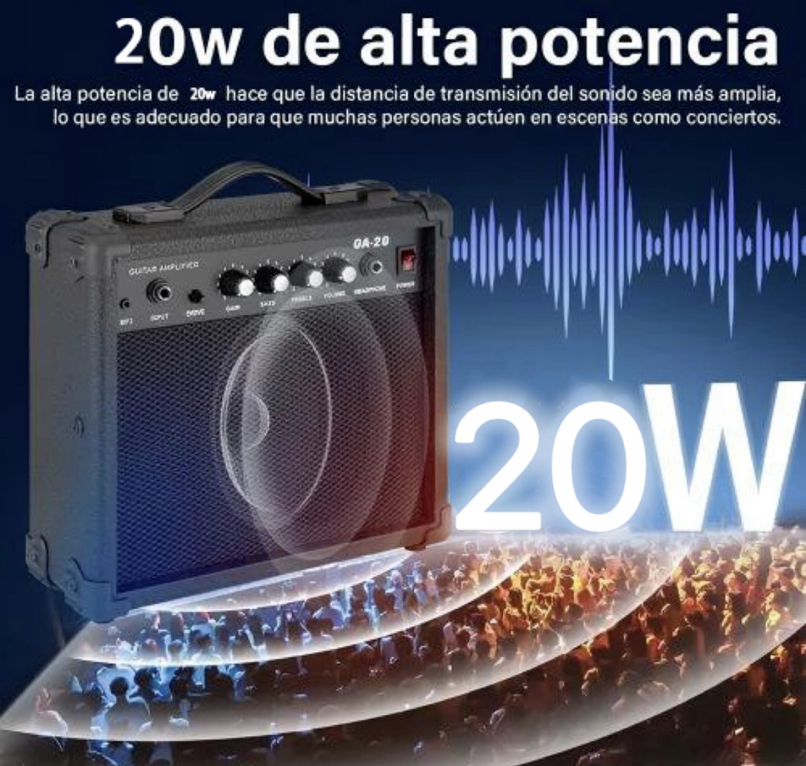 Amplificador Flexiverse 20w Guitarra/bajo El&eacute;ctrico image number null