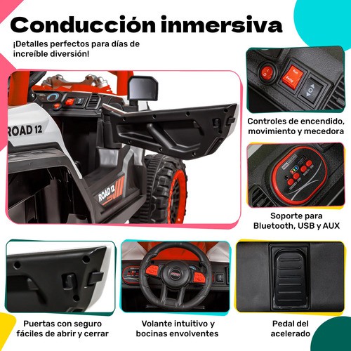 Camioneta Montable Electrica Buggy 6v Ni&ntilde;os Control Remoto Little Monkey image number null