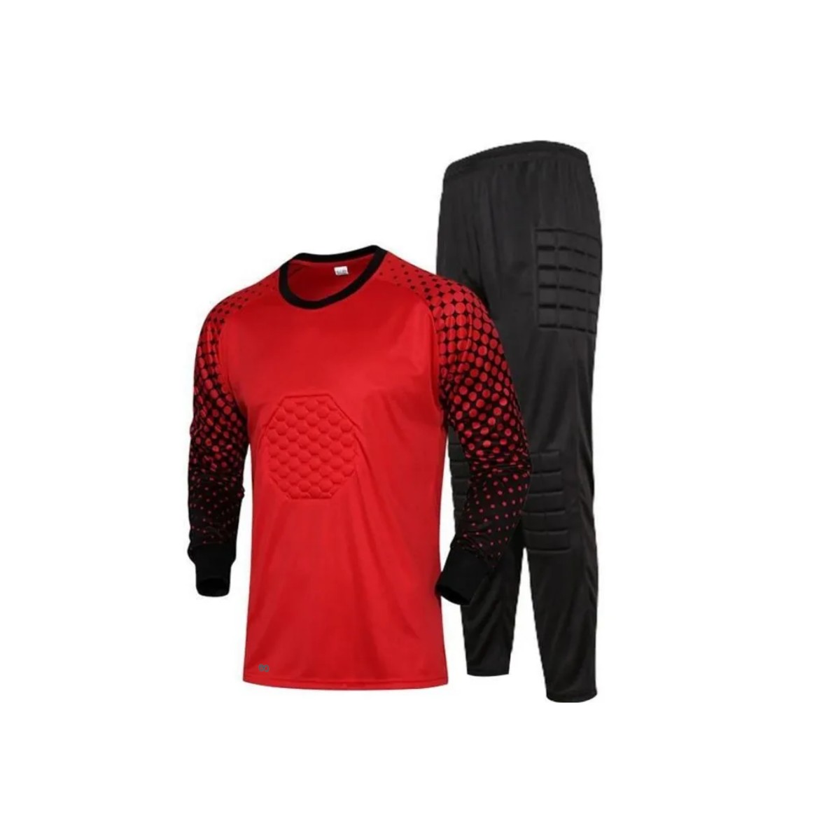 Uniforme De Portero Con Coderas Pantal&oacute;n De Portero Rojo Talla M image number null