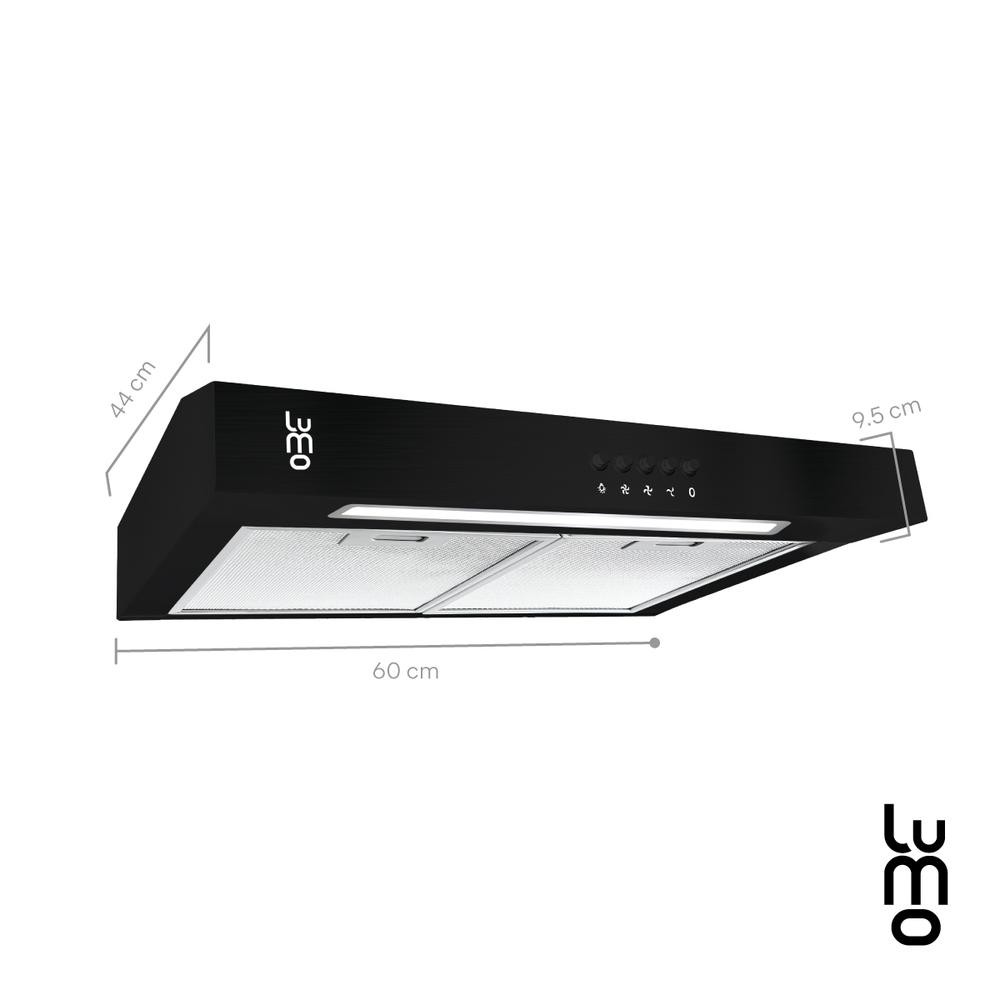Campana Cocina Extractora de Pared 60 cm Acero Inox Luz Led image number null