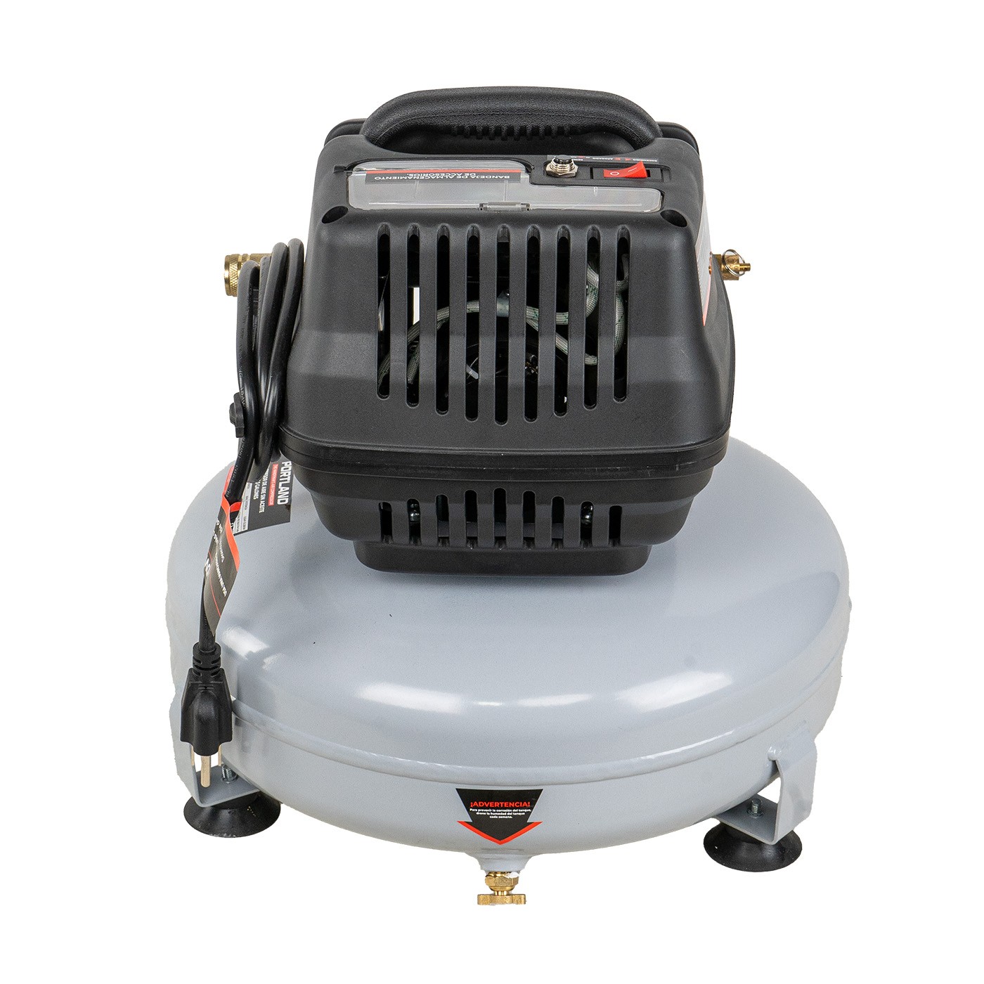 Kit Mini Compresor De Aire El&eacute;ctrico Portland 1/2 Hp 11 Litros C/Manguera y Soplador &ndash; PAC-32 image number null