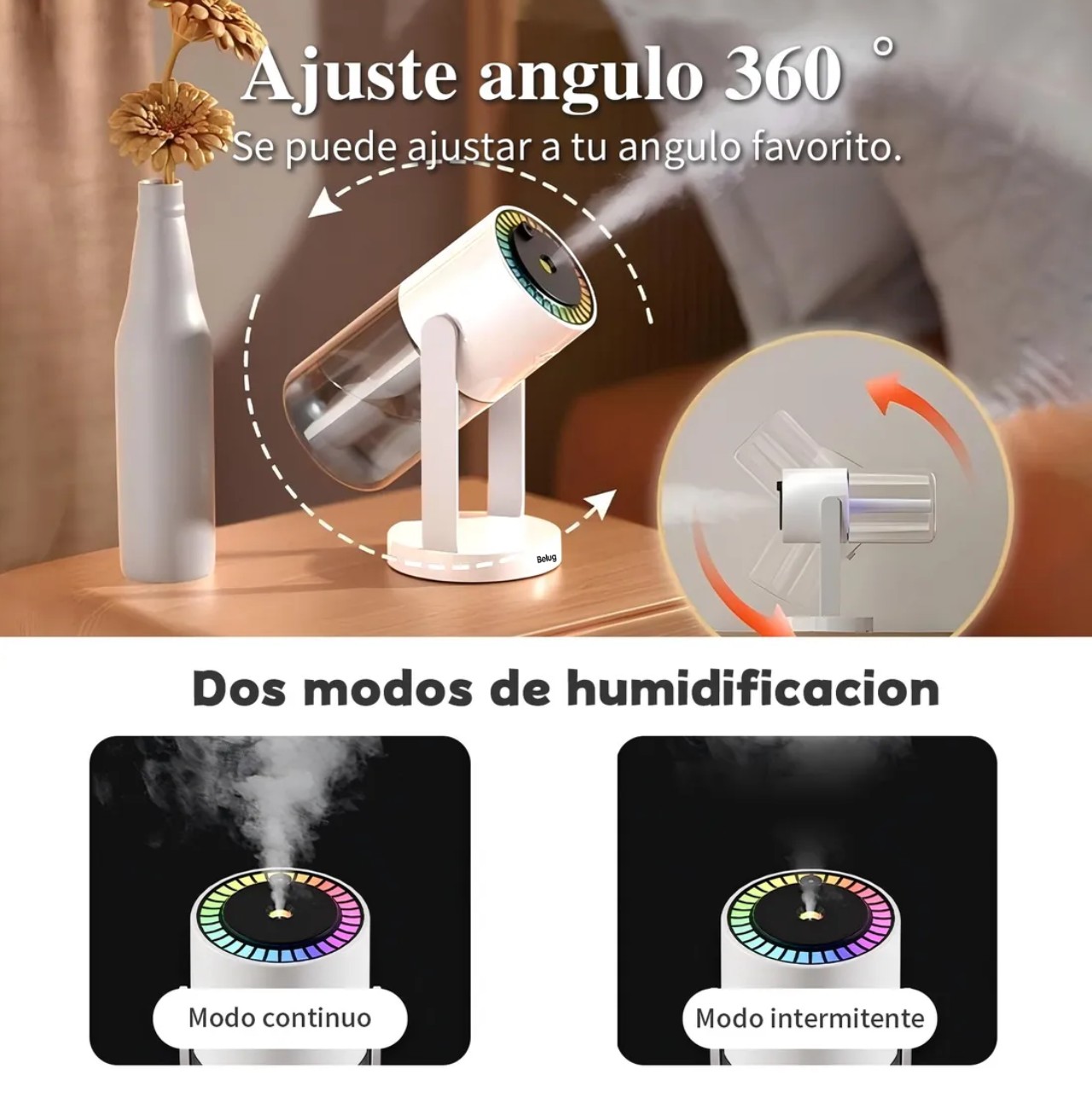 Humidificador Difusor Aceites Esenciales Difusores Aroma Blanco image number null