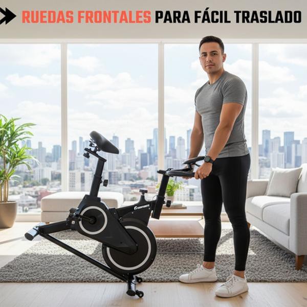 Bicicleta Spinning Fija Estacionaria Fitness Monitor Pulso Centurfit image number null