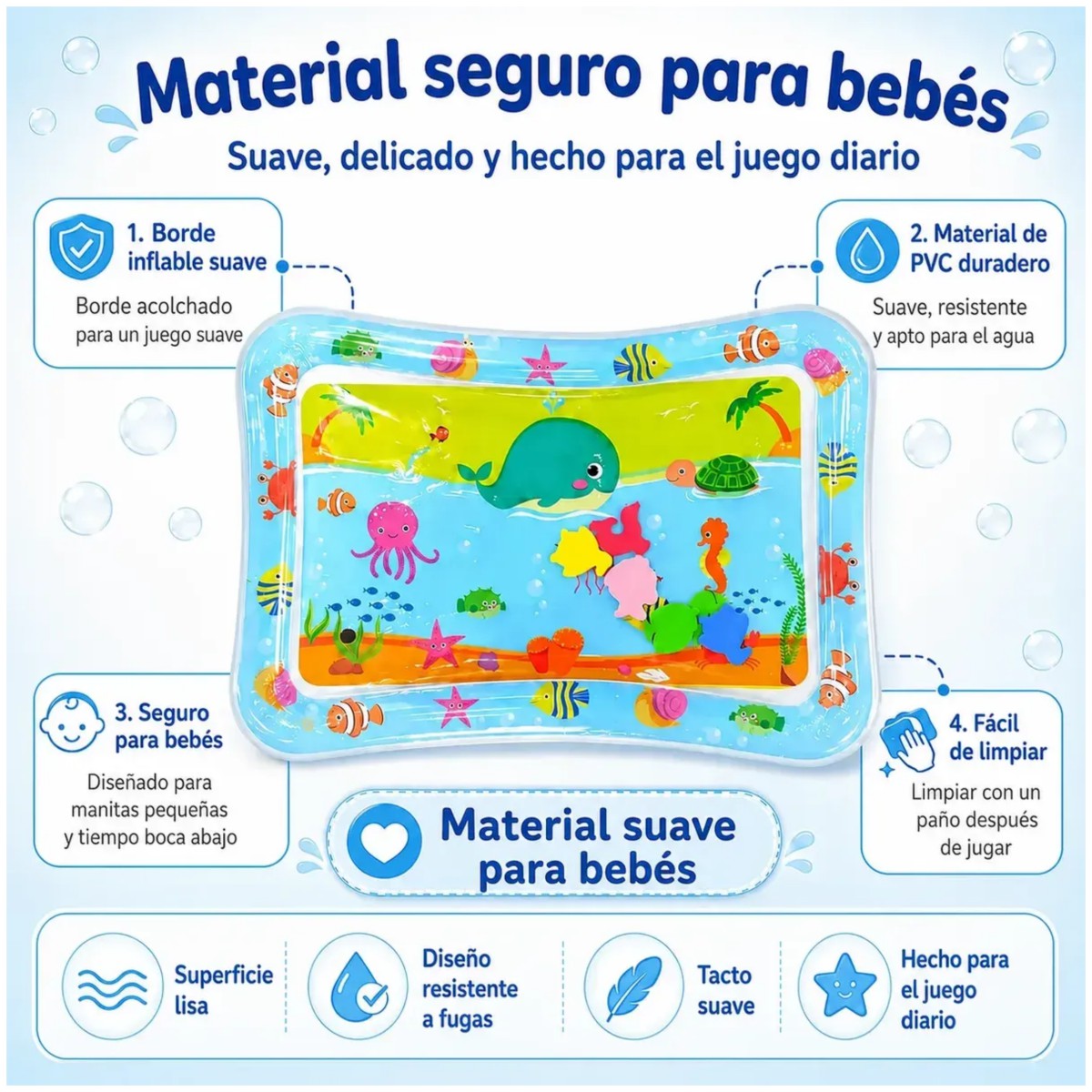 Tapete De Agua Bebe 2 Piezas image number null