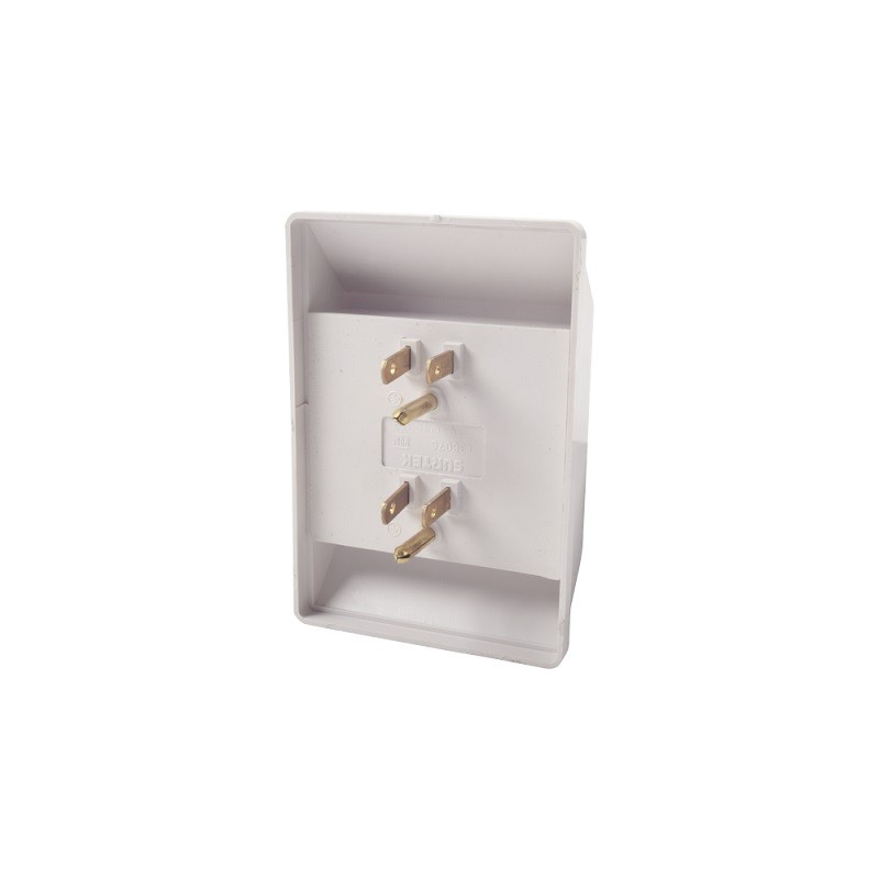 Multicontacto De Pared 6 Tomas 127vca L-t-n 15a Max Surtek image number null