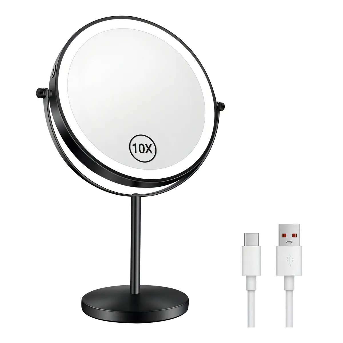 Espejo Maquillaje con Luz LED, Aumento 10X image number null