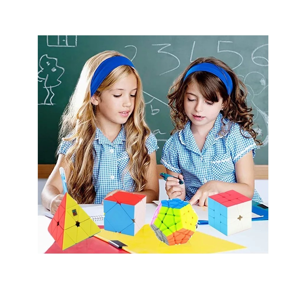 Paquete 4 Cubos Rubik Moyu Megaminx + Skewb Colores image number null