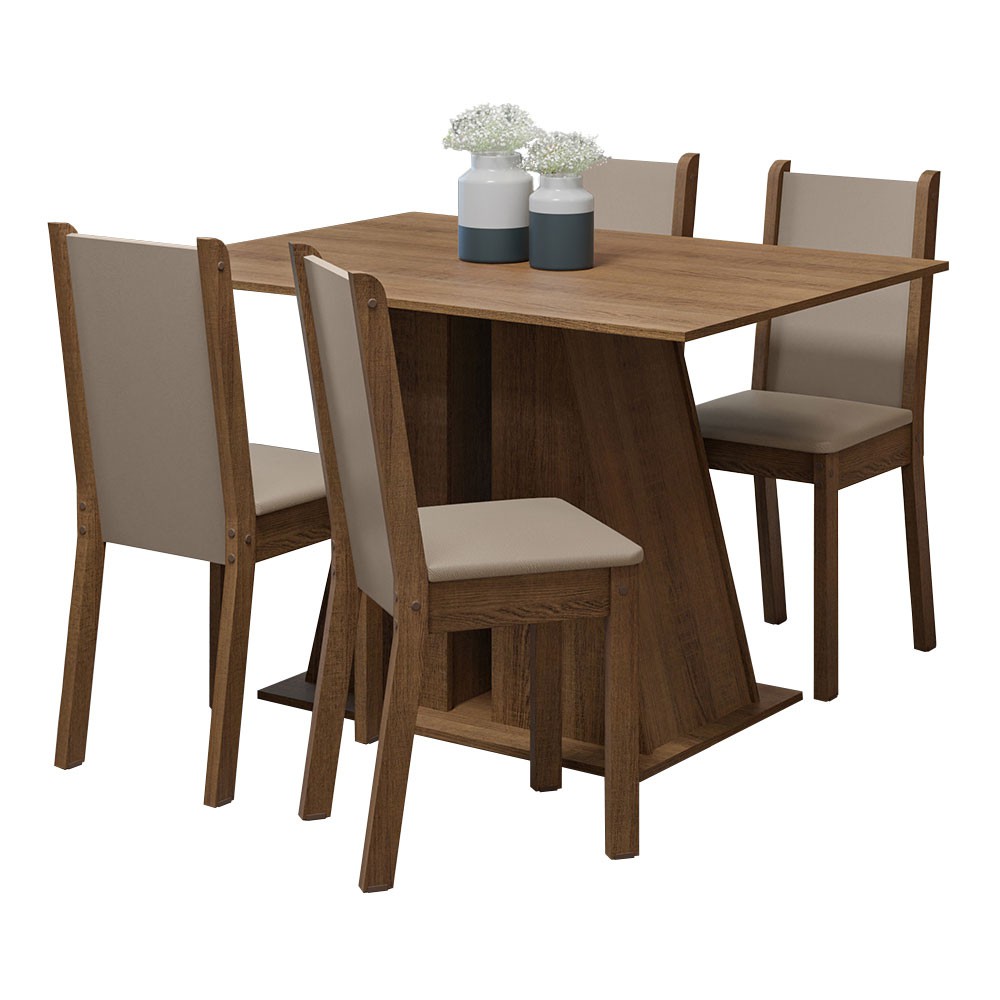 Juego de Comedor Mesa y 4 Sillas Madesa Sophie MB image number null