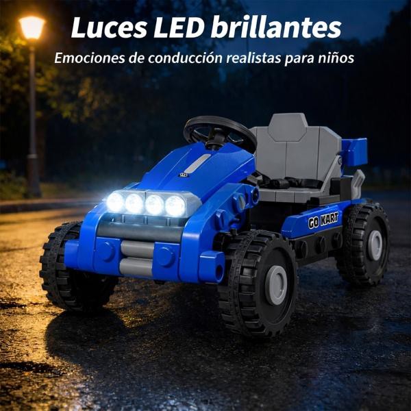 Carro Electrico Montable 2 En 1 Infantil Control Remoto 12 V Little Monkey image number null