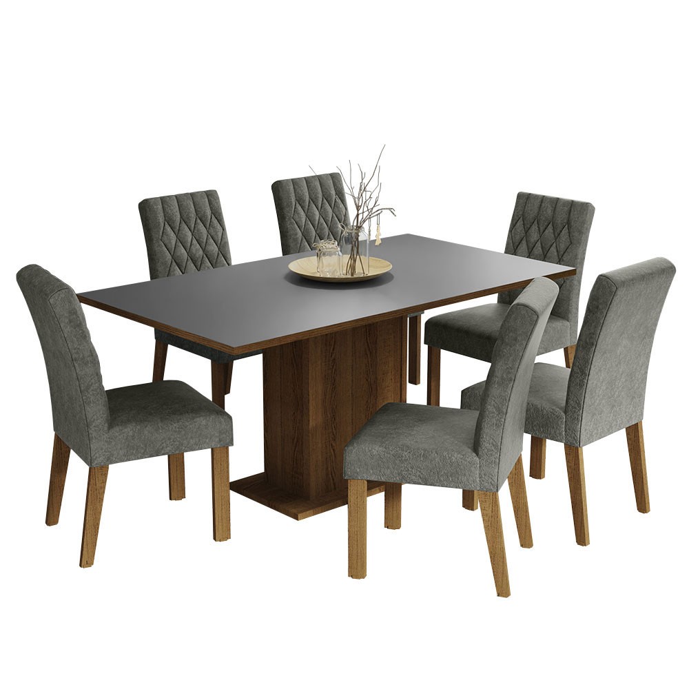 Juego de Comedor con Mesa y 6 Sillas Madesa Hanna MG image number null
