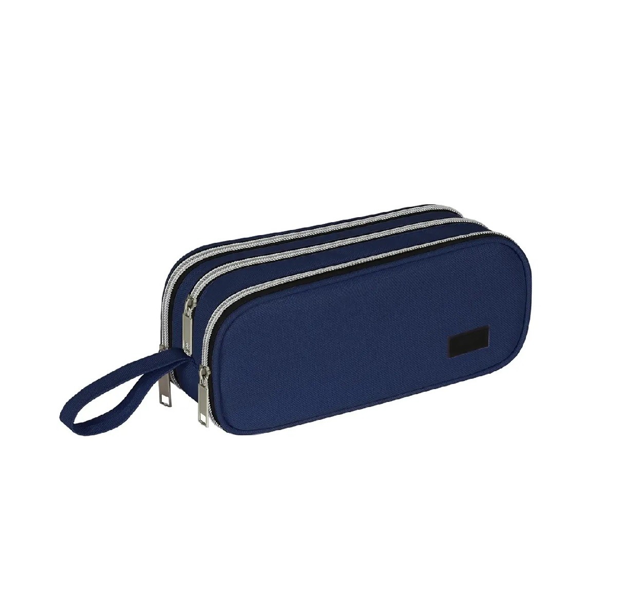Estuche Para L&aacute;pices 3 Capas Organizador Azul marino image number null