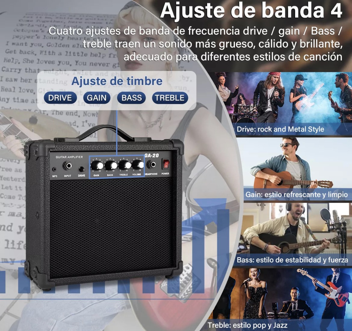 Amplificador Flexiverse 20w Guitarra/bajo El&eacute;ctrico image number null