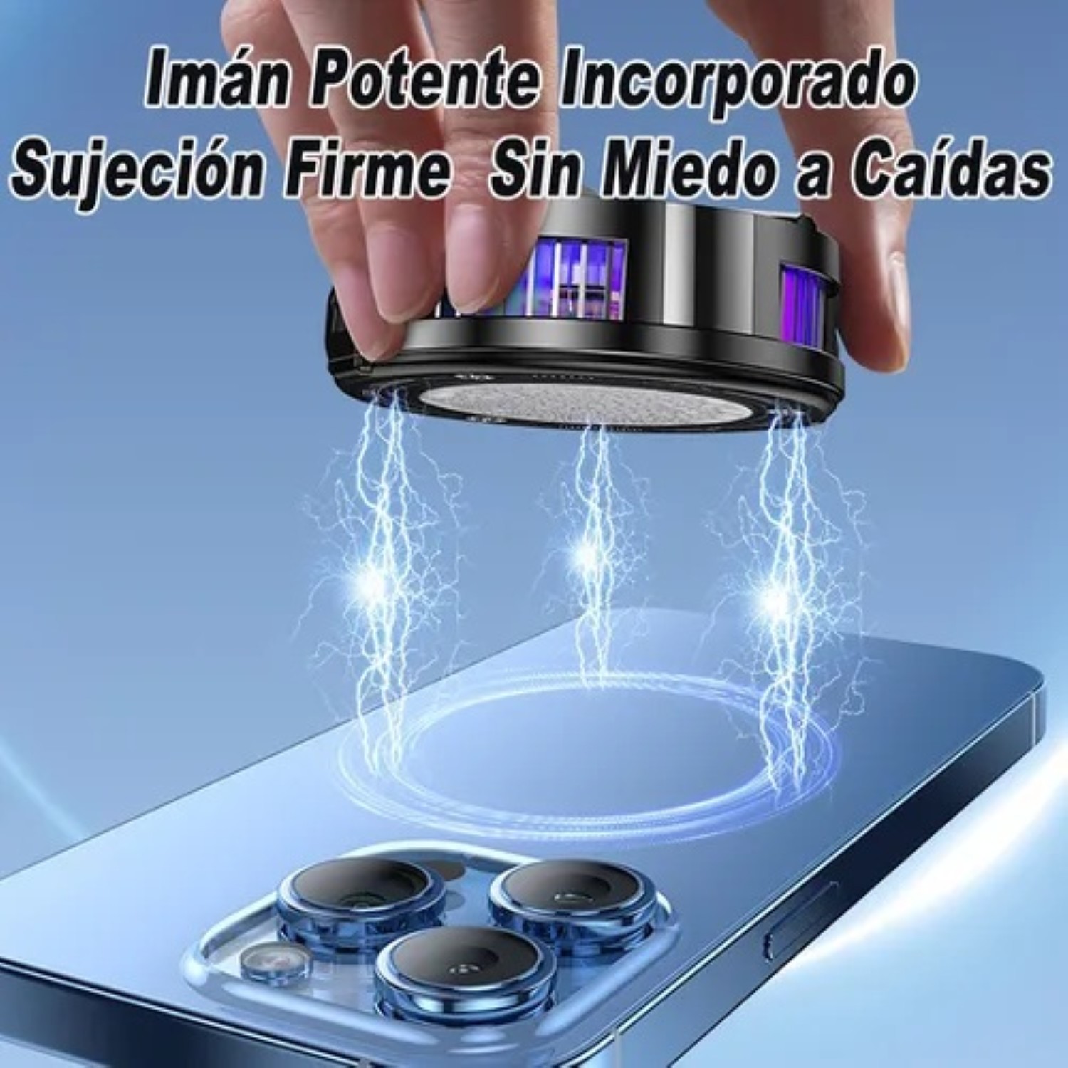 Ventilador Para Celular Con Led Enfriador De Celular Usb Blanco image number null