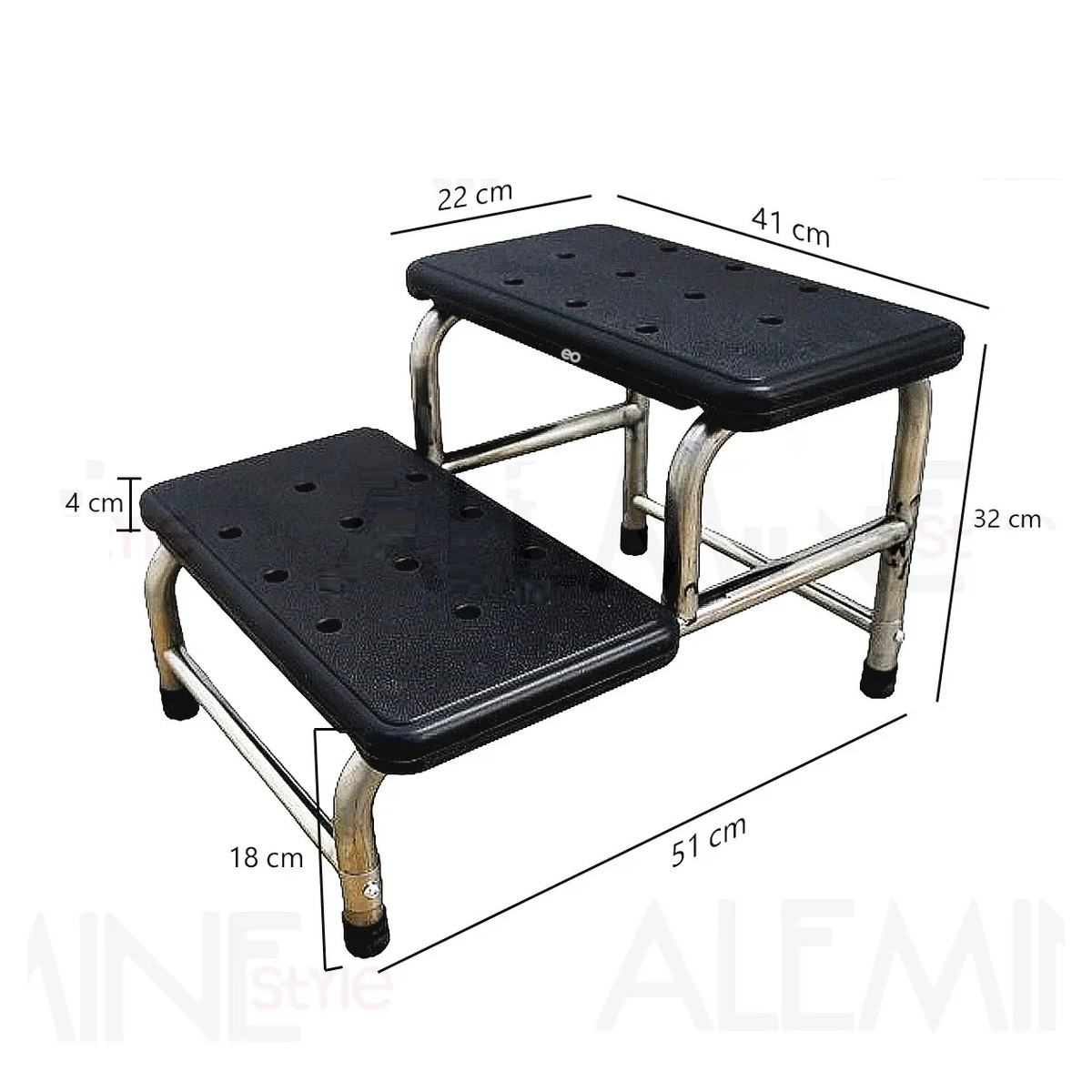 Banco Peque&ntilde;o Para Cocina Resistente Taburete 2 Escalones image number null
