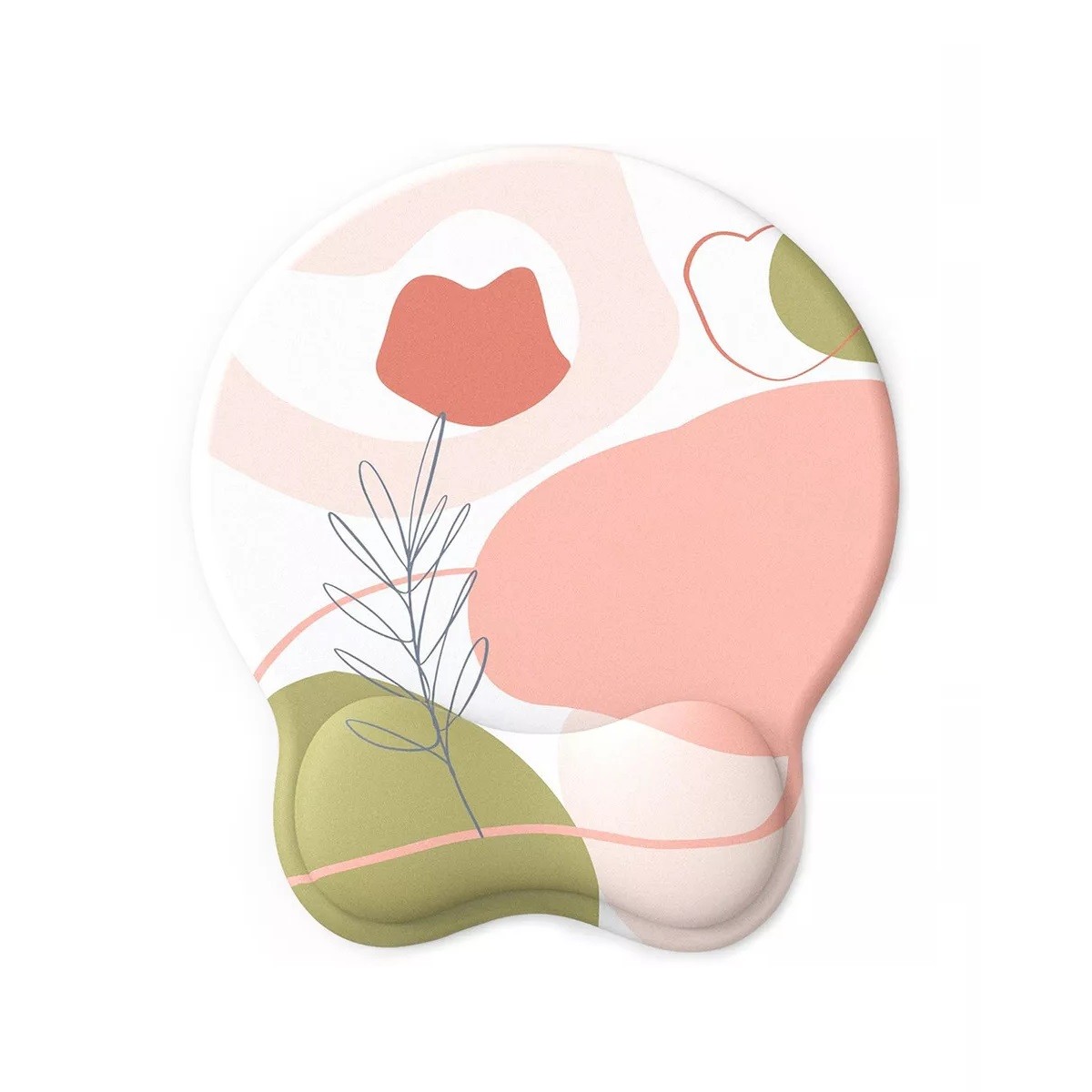 Alfombrilla De Rat&oacute;n Ergon&oacute;mica Antideslizante De Gel Raton Color Rose image number null
