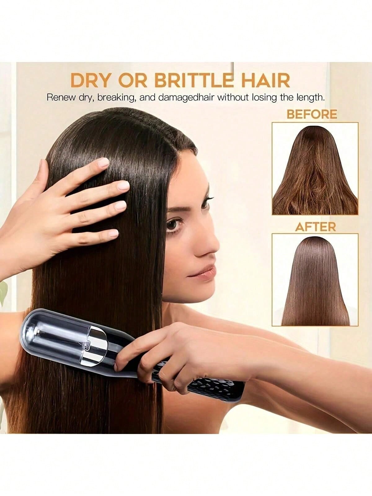 Maquina Recortadora de Puntas Abiertas Recargable, Removedor Autom&aacute;tico de Puntas Abiertas para Cabello image number null