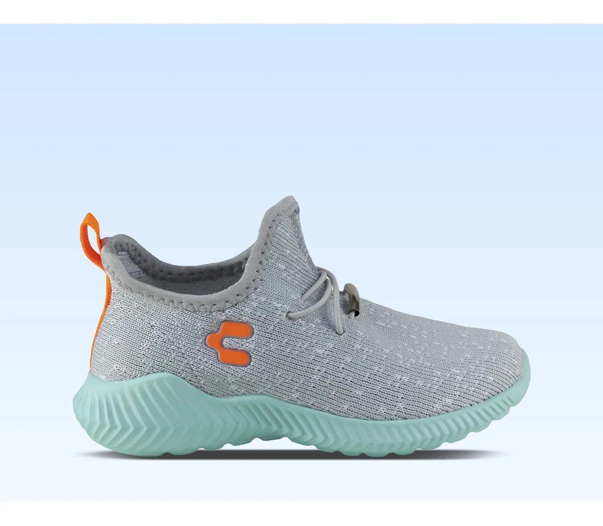 Tenis Casual Ni&ntilde;o Charly Kids 1079284 Gris Aqua Running Deporte De Calcetin image number null