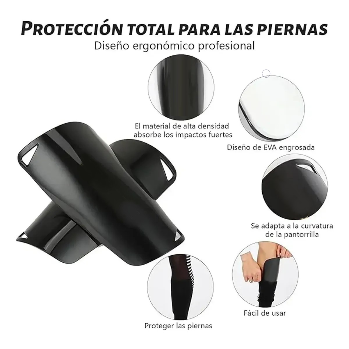 Espinilleras F&uacute;tbol Ni&ntilde;os Pantorrilla Protecci&oacute;n 4 Pares Talla M 7 a 10 a&ntilde;os image number null